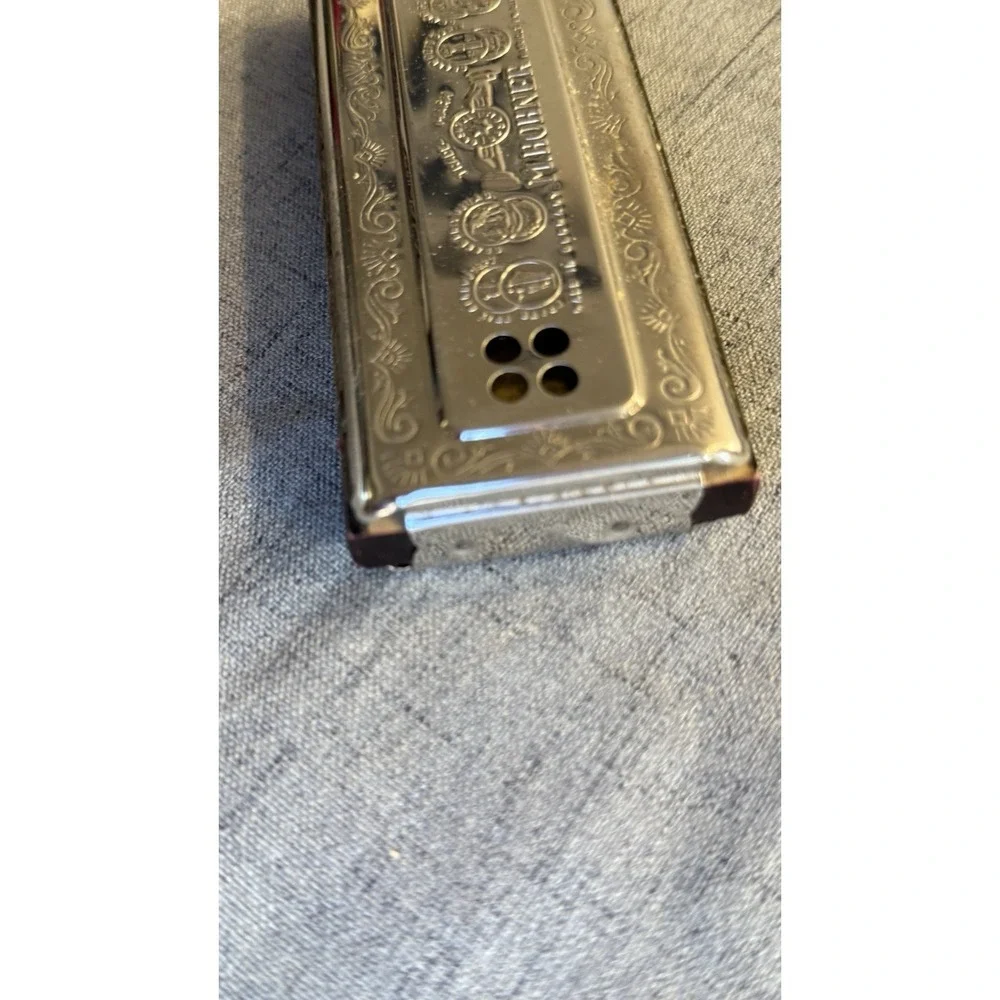 Vintage M. Hohner Echo Harp Harmonica Key Of C /G Works Made in Germany w/box